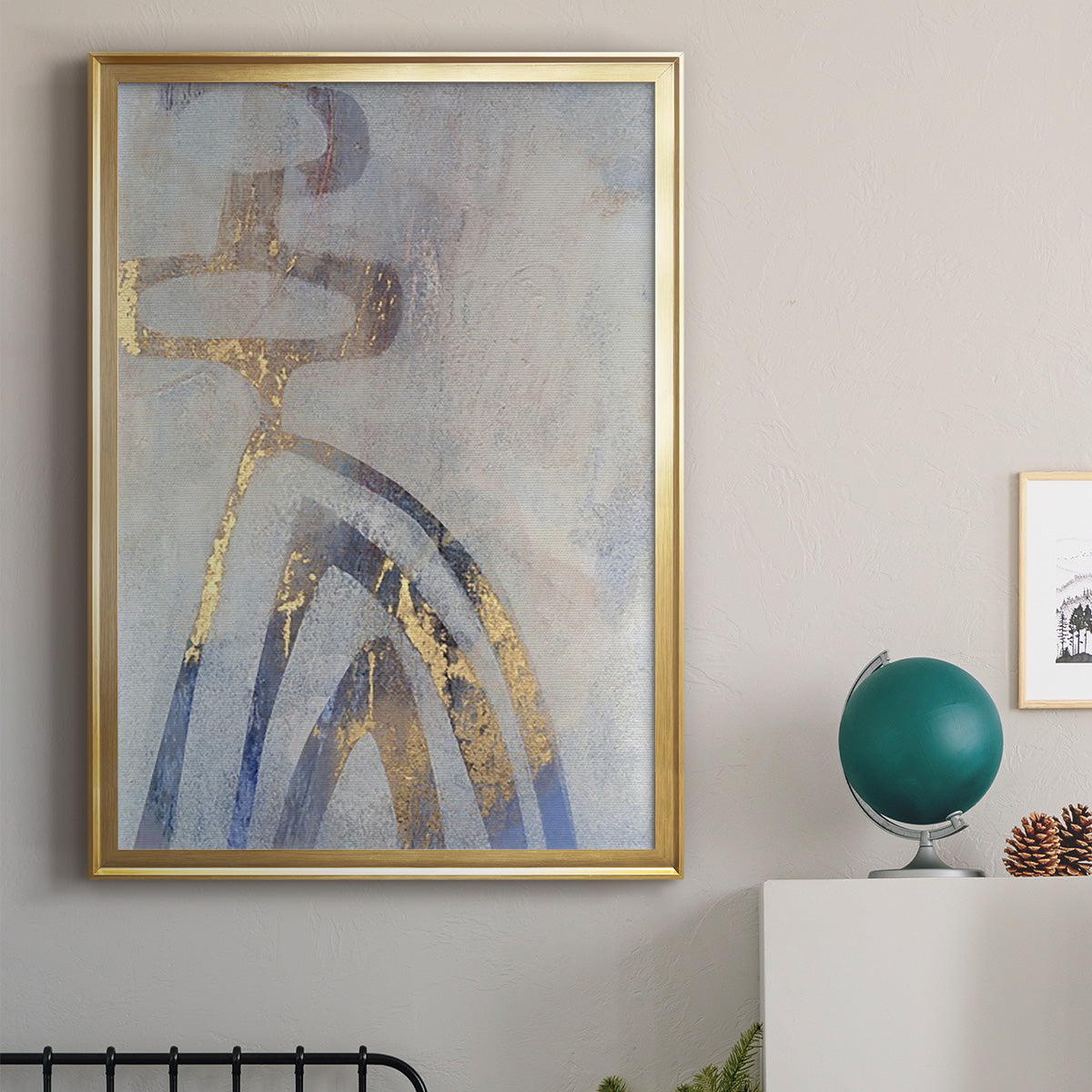 Linx III - Modern Framed Canvas Print