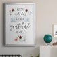 Grateful Heart - Modern Framed Canvas Print