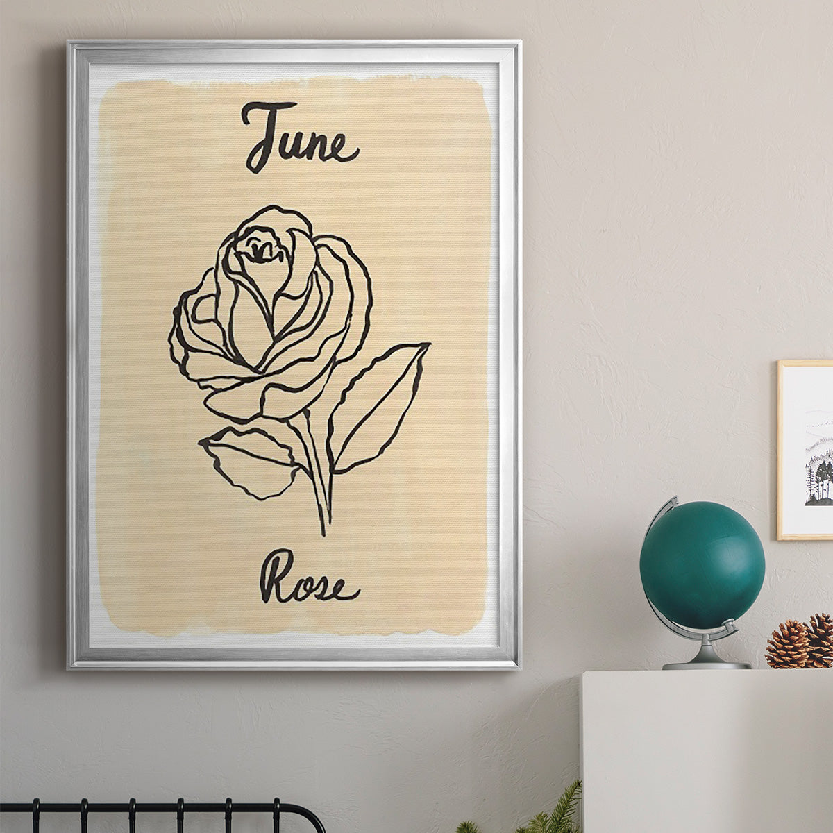 Birth Month VI - Modern Framed Canvas Print