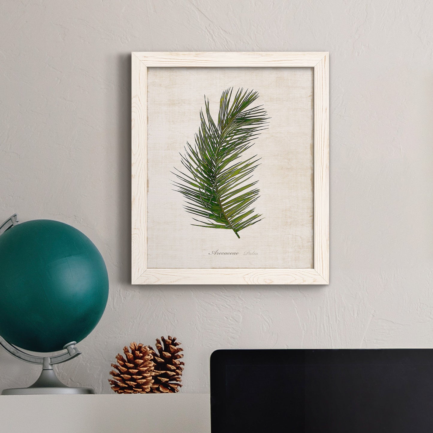 Palm Botanical II - Premium Canvas Framed in Barnwood - Ready to Hang