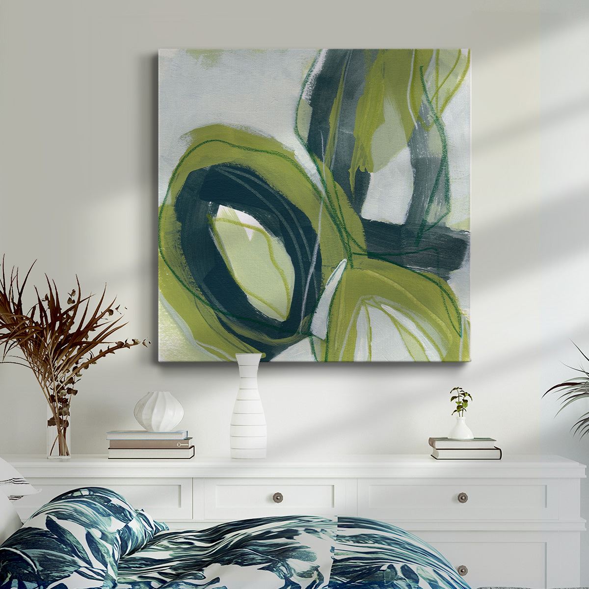 Verdigris Motion I - Canvas Art Print