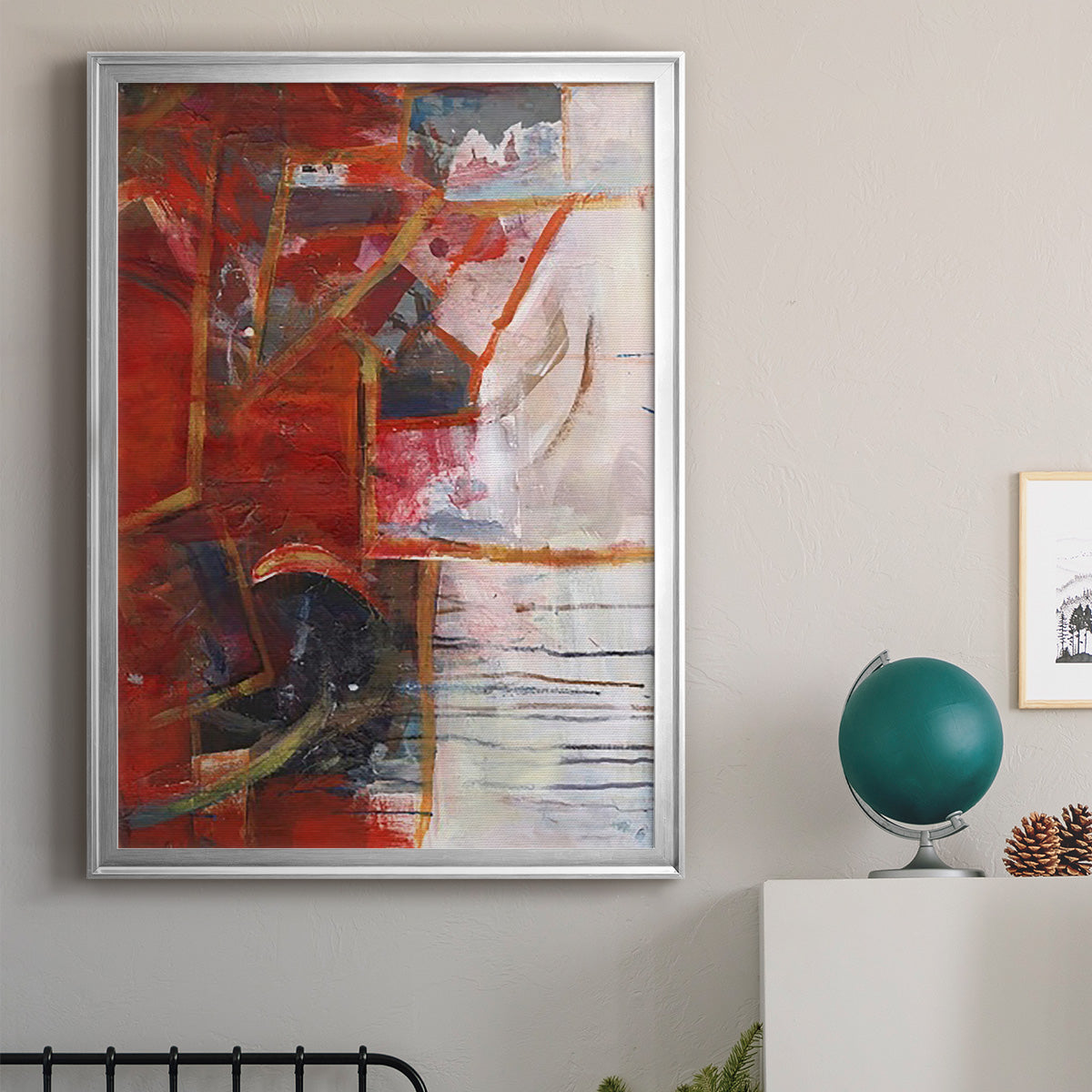City Life IV - Modern Framed Canvas Print