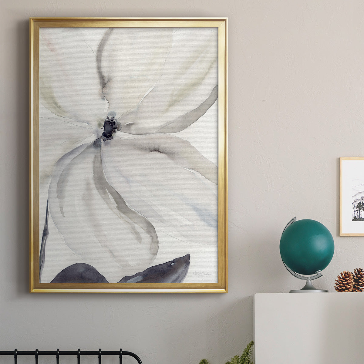Daybreak Bloom I - Modern Framed Canvas Print