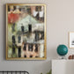 Stacked Houses II - Modern Framed Canvas Print