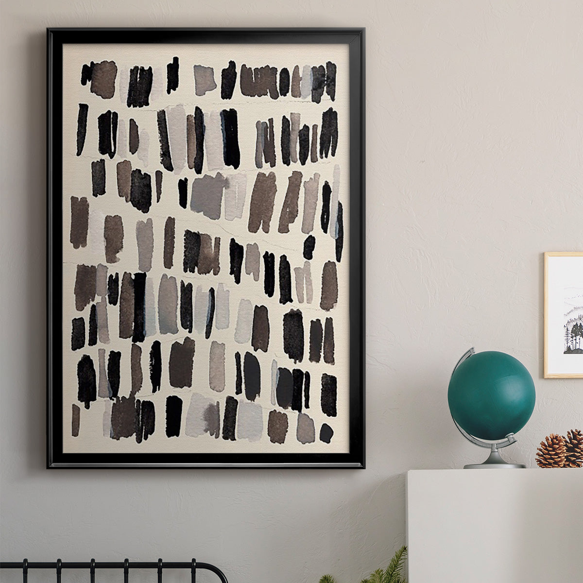 Chalk and Flint III - Modern Framed Canvas Print