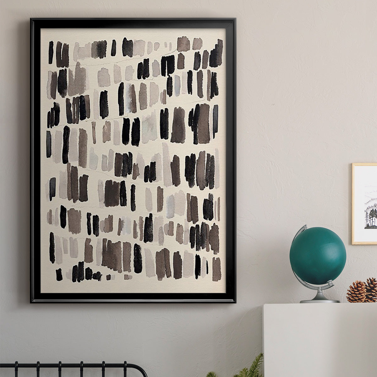 Chalk and Flint I - Modern Framed Canvas Print
