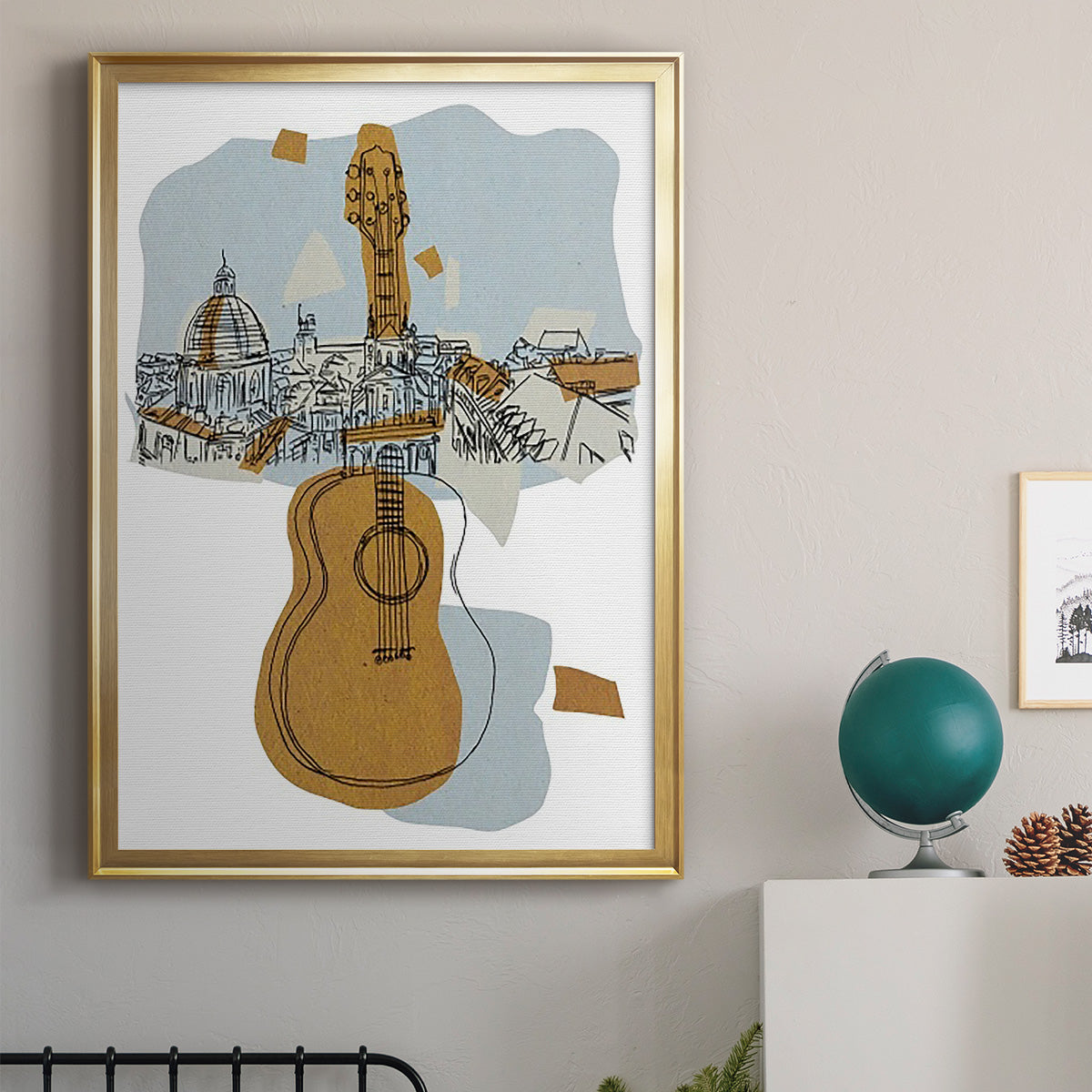 Rehearsal III - Modern Framed Canvas Print