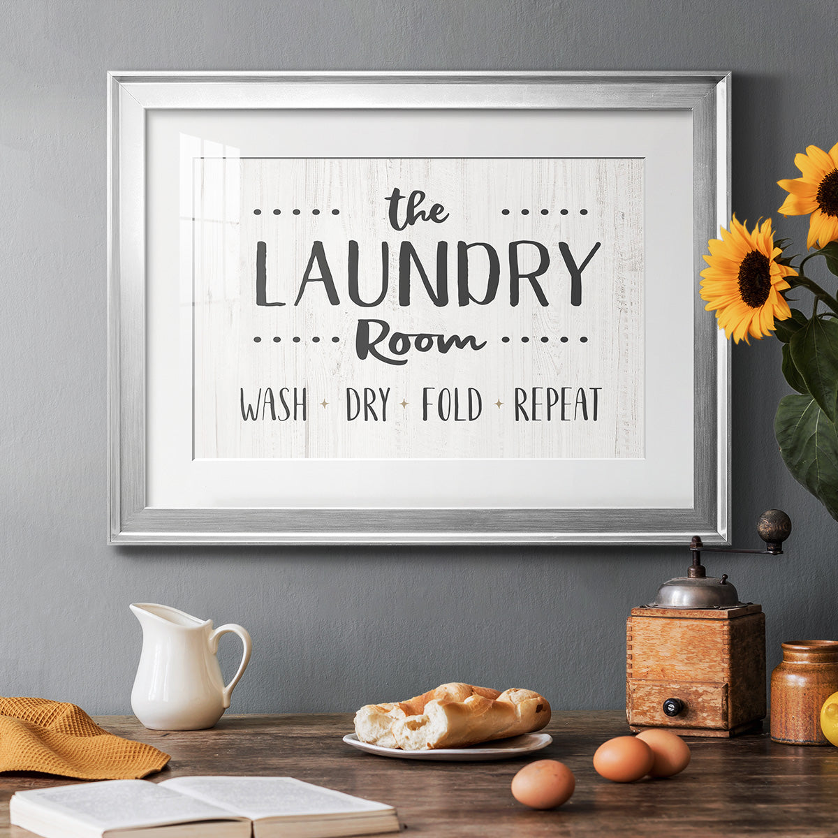 The Laundry Room - Modern Framed Art Print