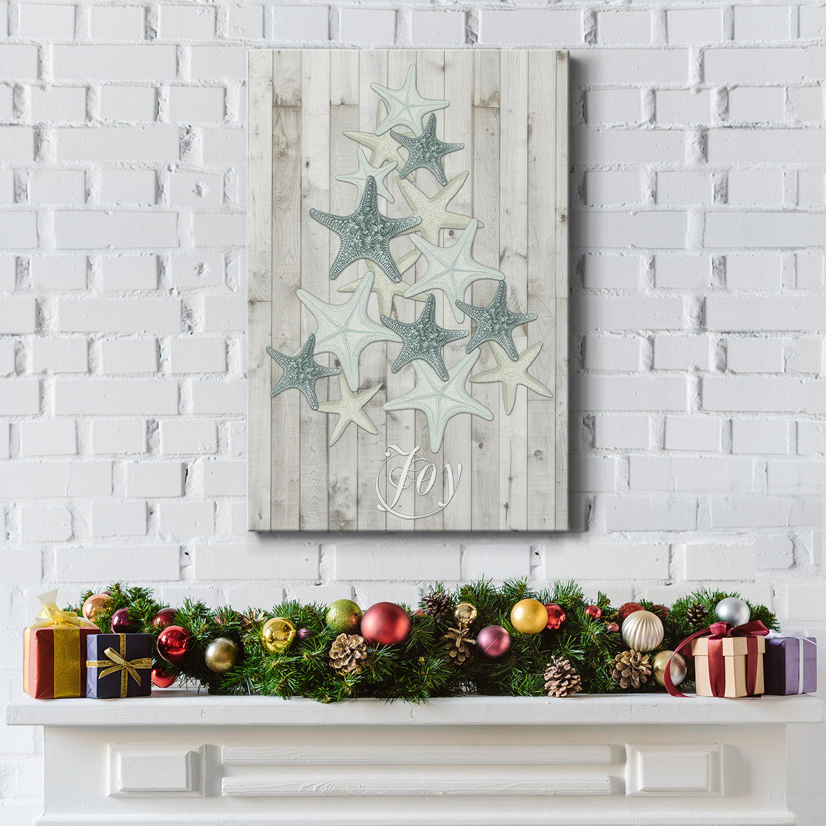 Coastal Christmas III - Gallery Wrapped Canvas