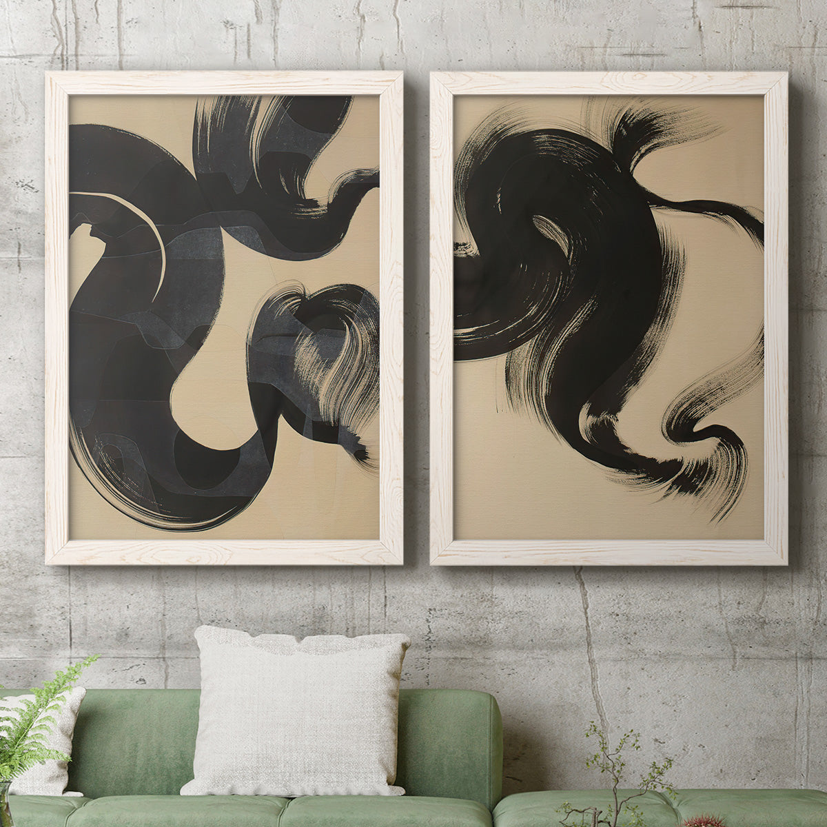 Sea Change I - Premium Framed Canvas 2 Piece Set - Ready to Hang