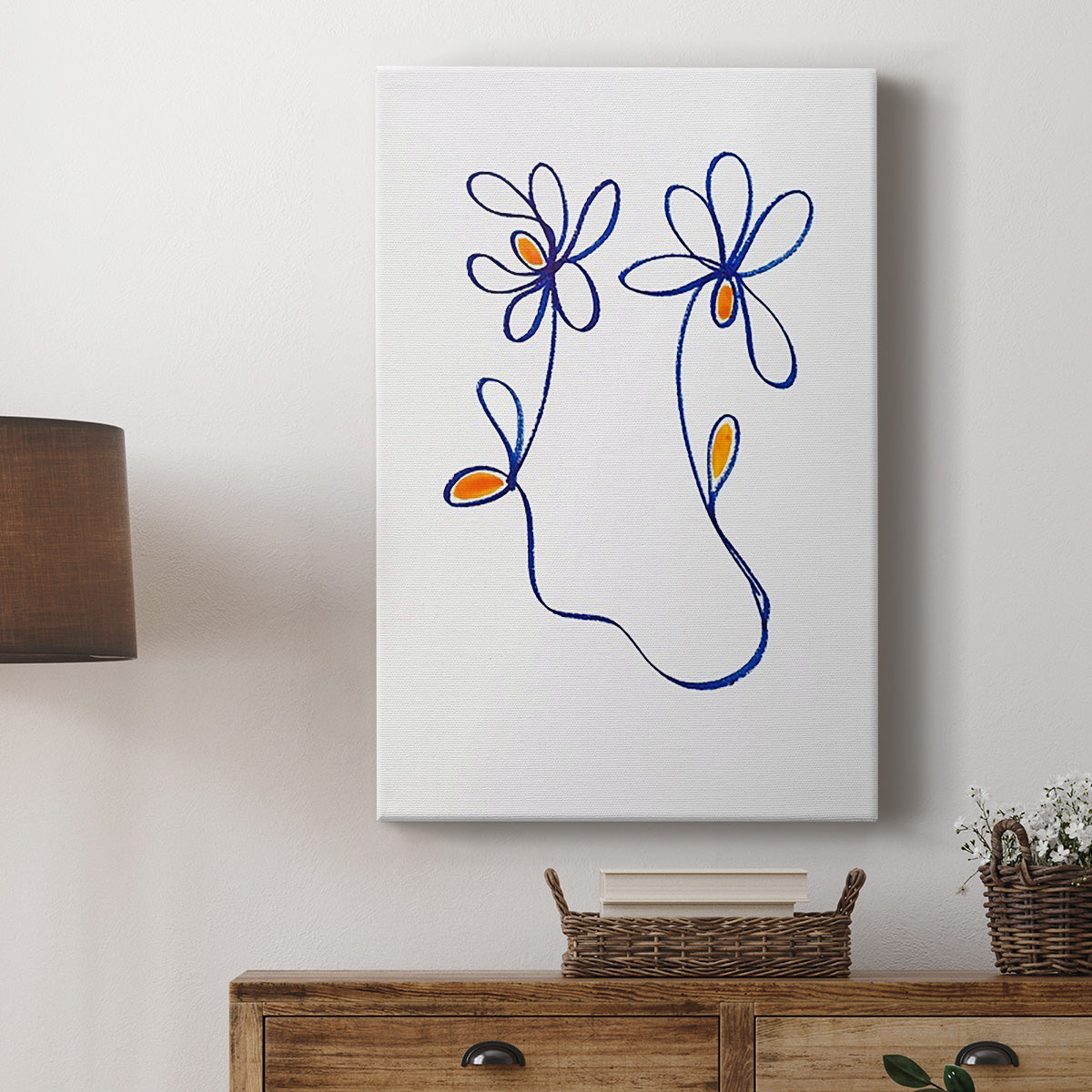 Wobbly Blooms IV - Canvas Art Print