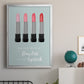 Flawless Lipstick - Modern Framed Canvas Print