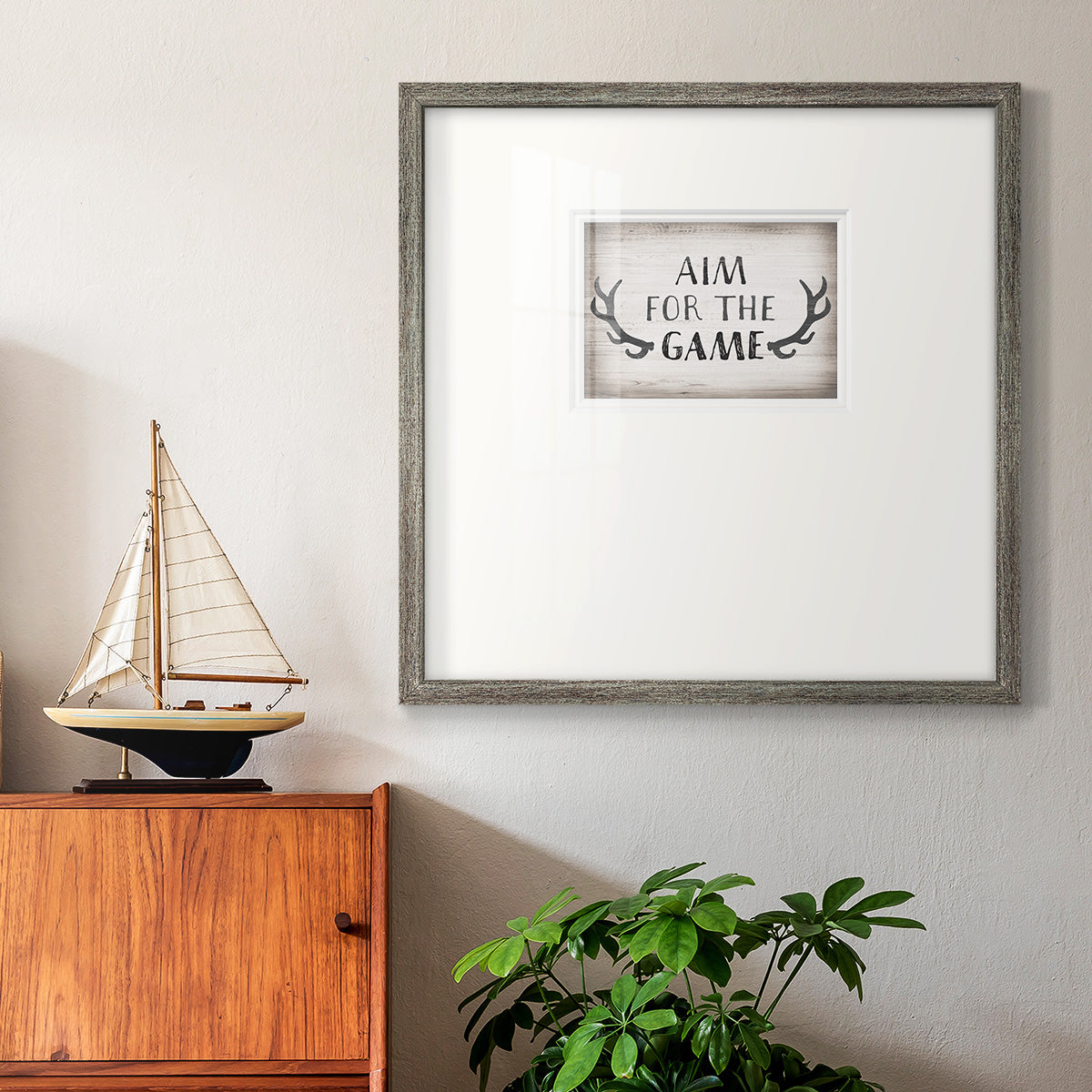 Aim Game Premium Framed Print Double Matboard