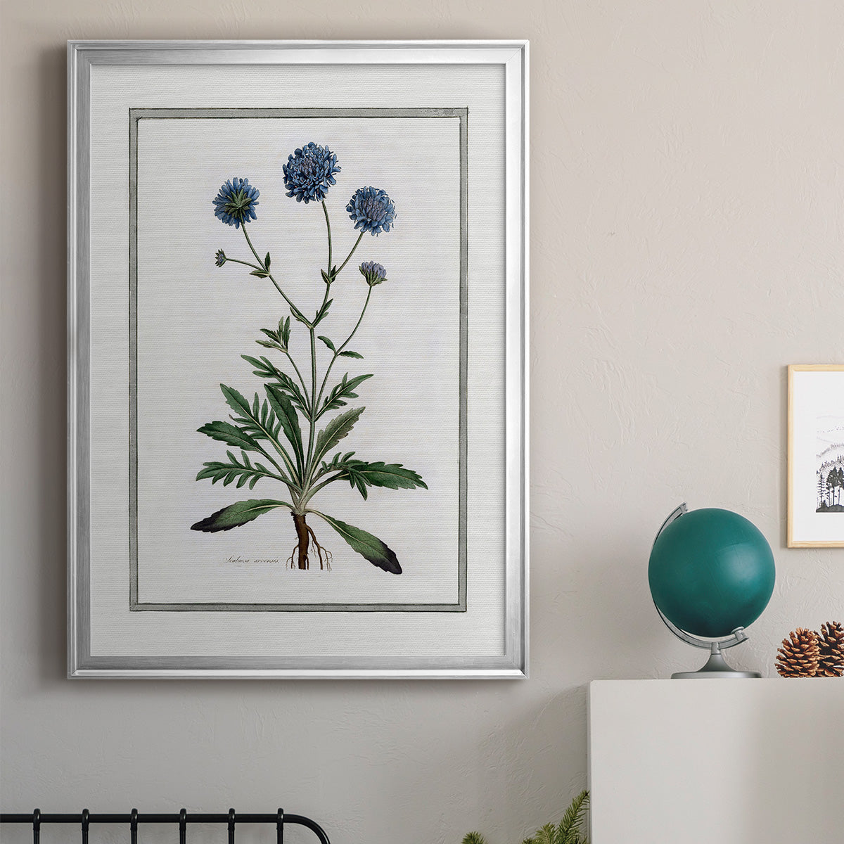 Soft Botanical II - Modern Framed Canvas Print