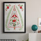 Christmas Folk Tree - Modern Framed Canvas Print