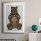 Bear and Hand Heart - Modern Framed Canvas Print