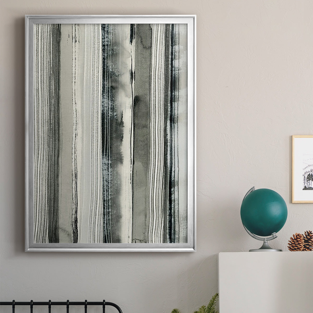 Differing Parallels I - Modern Framed Canvas Print