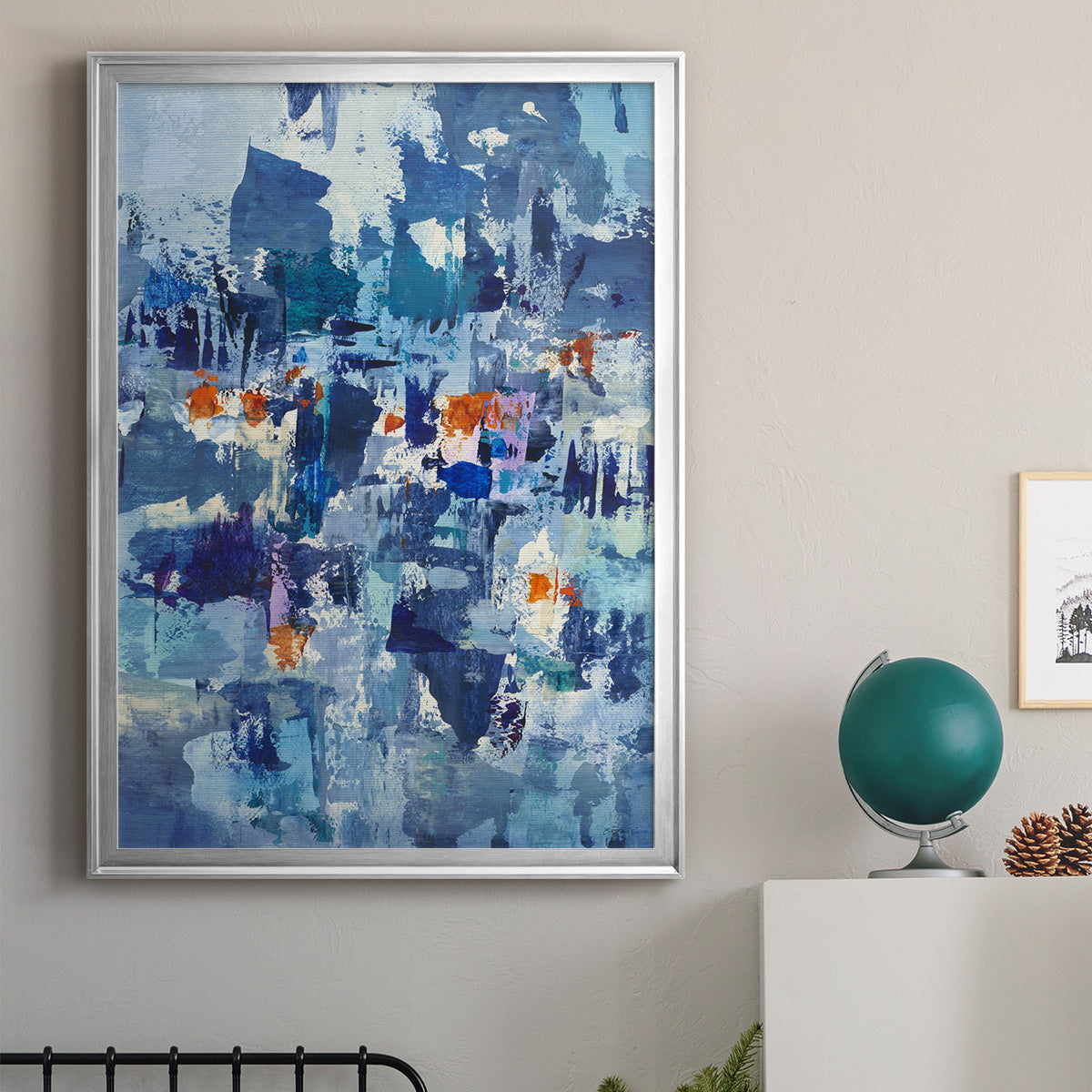 Reticent III - Modern Framed Canvas Print
