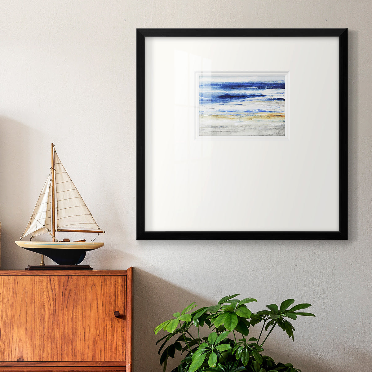 Choppy Seas I Premium Framed Print Double Matboard