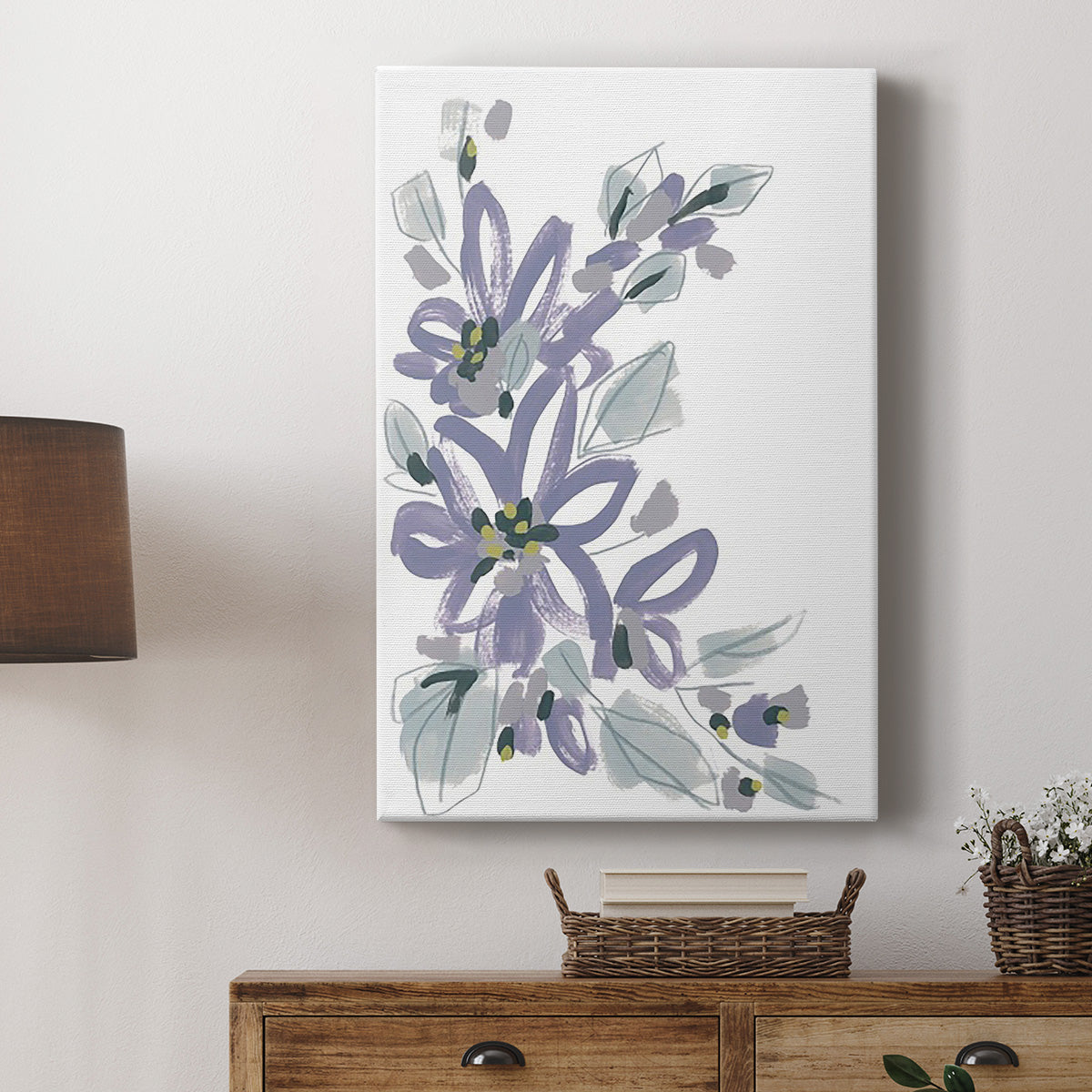 Periwinkle Patch I - Canvas Art Print