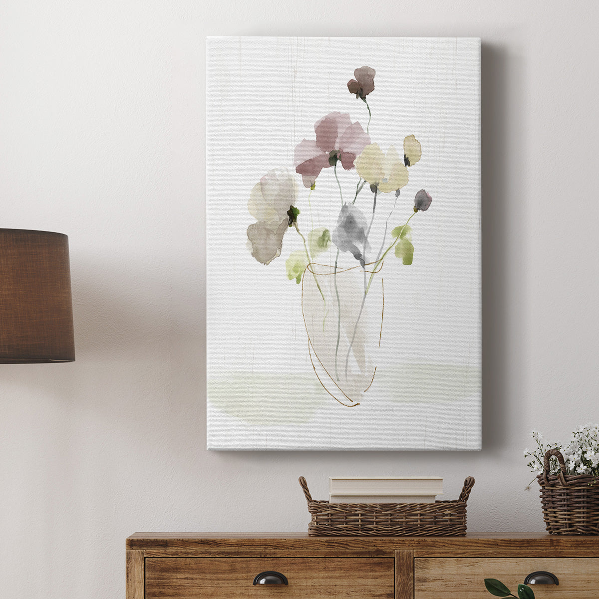 Choose Happy Bouquet I - Canvas Art Print