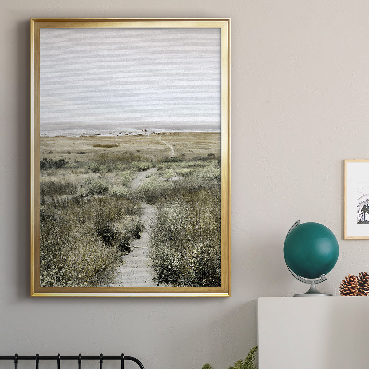 Footpath to Paradise - Modern Framed Canvas Print