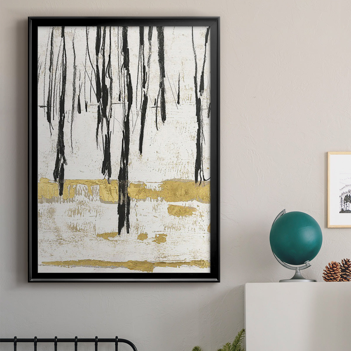 Gilded Winter II - Modern Framed Canvas Print