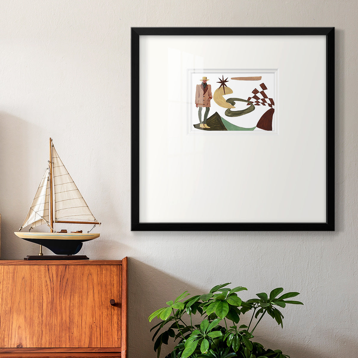 Vintage Vibes IV Premium Framed Print Double Matboard