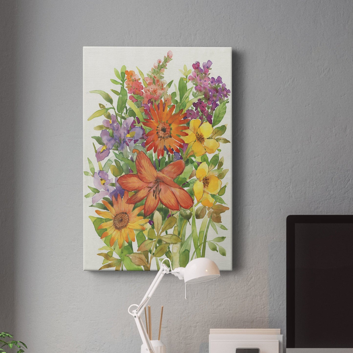 Floral Mix I Premium Gallery Wrapped Canvas - Ready to Hang