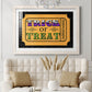 Trick or Treat Ticket - Barnwood Framed Art Print