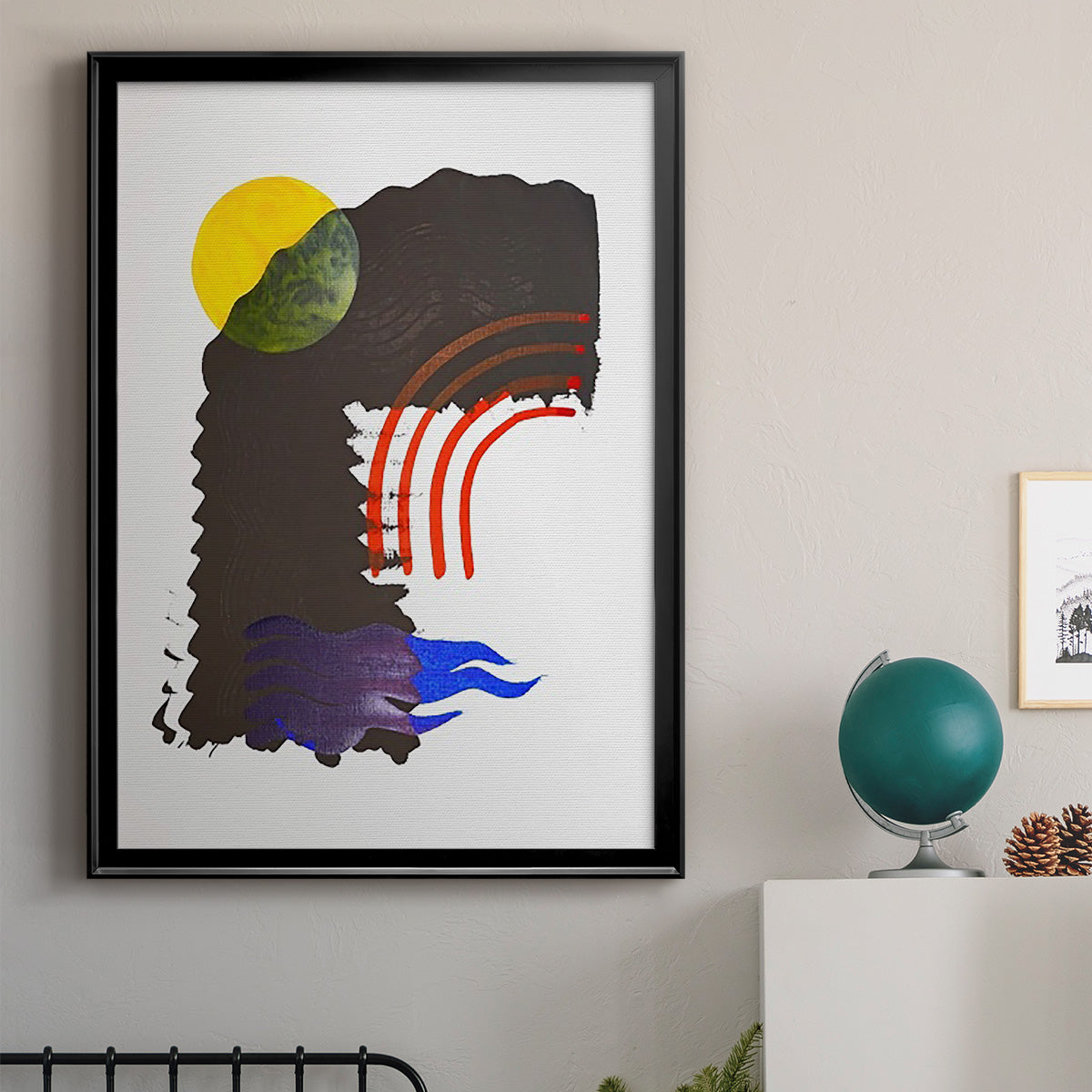 Shifting IV - Modern Framed Canvas Print