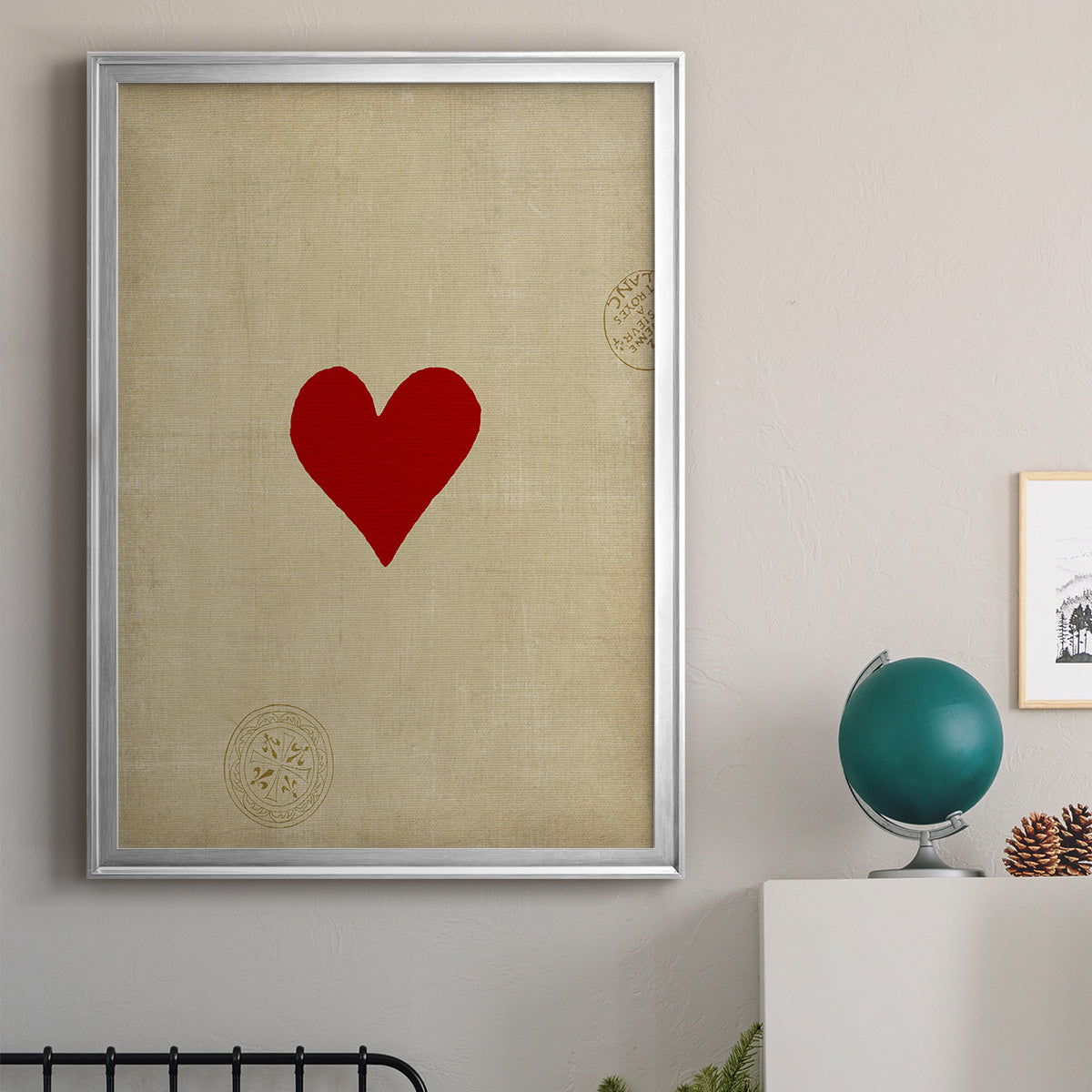 Small Heart - Modern Framed Canvas Print