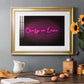 Neon Love II Premium Framed Print - Ready to Hang