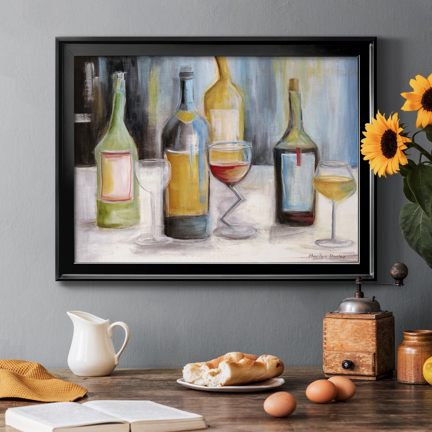 Wine Tasting Premium Classic Framed Canvas - Ready to Hang