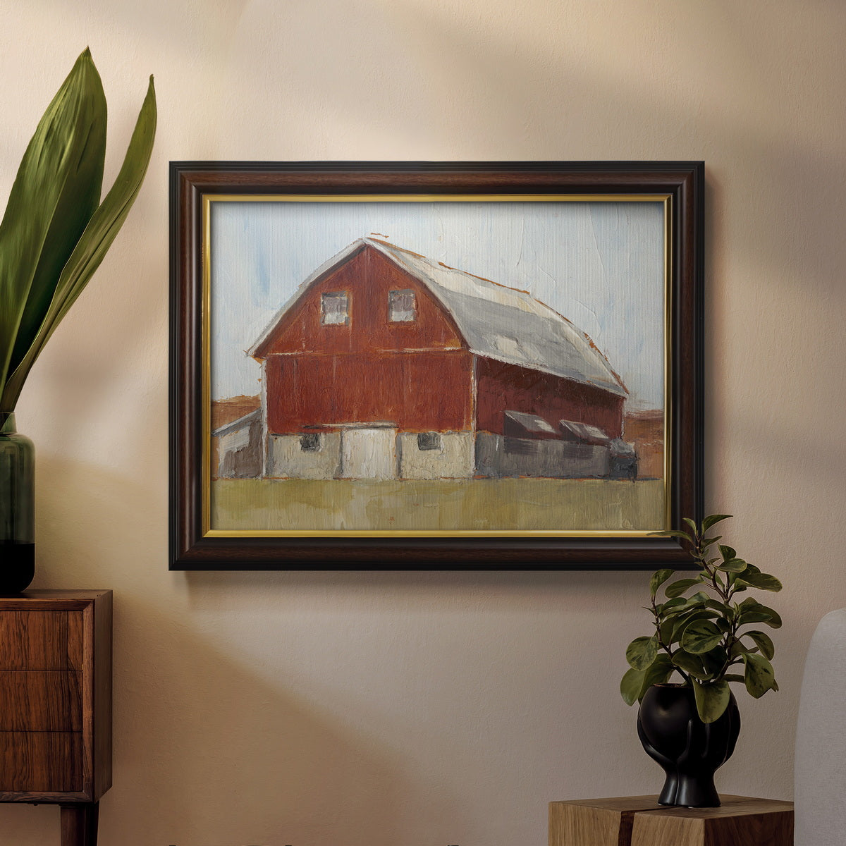 Rustic Red Barn II Premium Framed Canvas- Ready to Hang