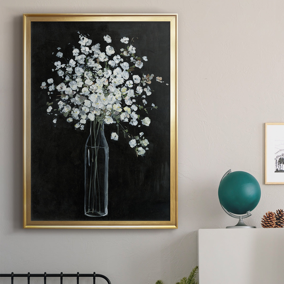 Filled with Spring - Modern Framed Canvas Print