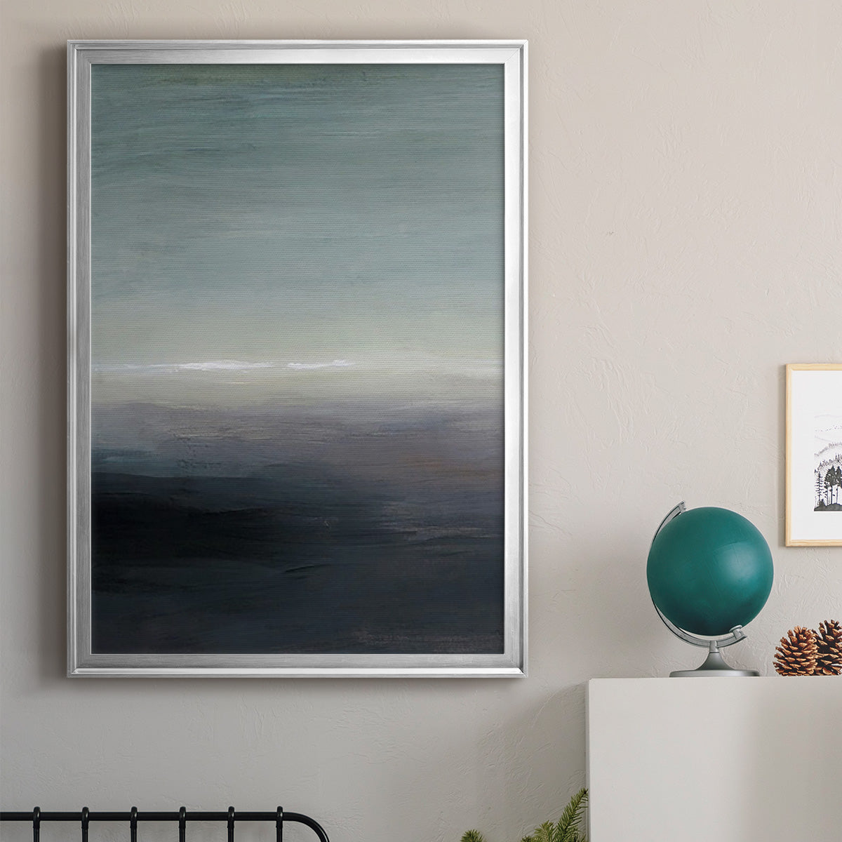 Windy Moor I - Modern Framed Canvas Print