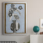 Graphic Flowers in Vase IV - Modern Framed Canvas Print