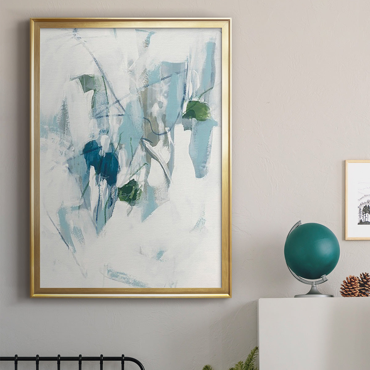 Ice Cavern II - Modern Framed Canvas Print
