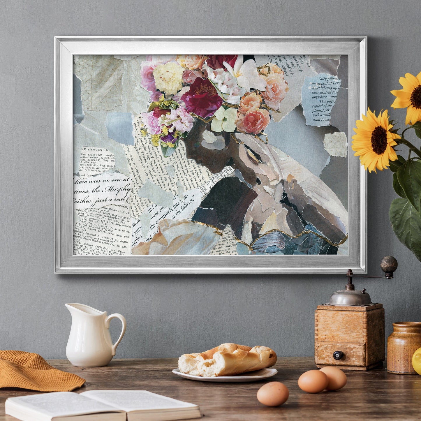 Contemplation II - Modern Framed Canvas Print