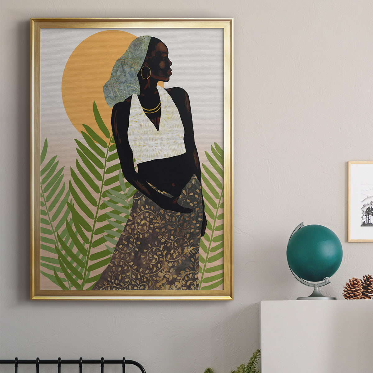 Her Grace - Modern Framed Canvas Print