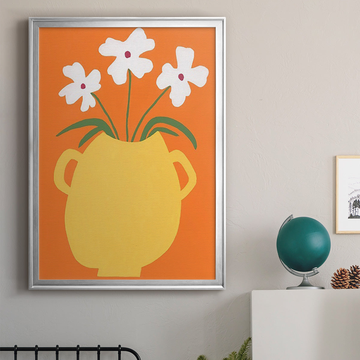 Modern Blooms II - Modern Framed Canvas Print