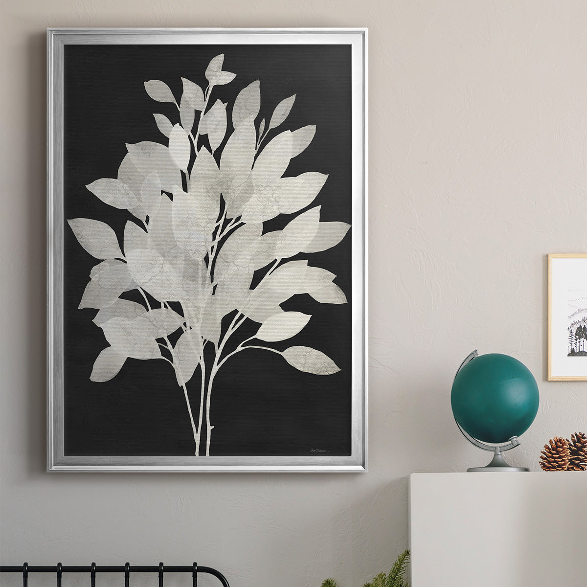 Misty Branches I - Modern Framed Canvas Print