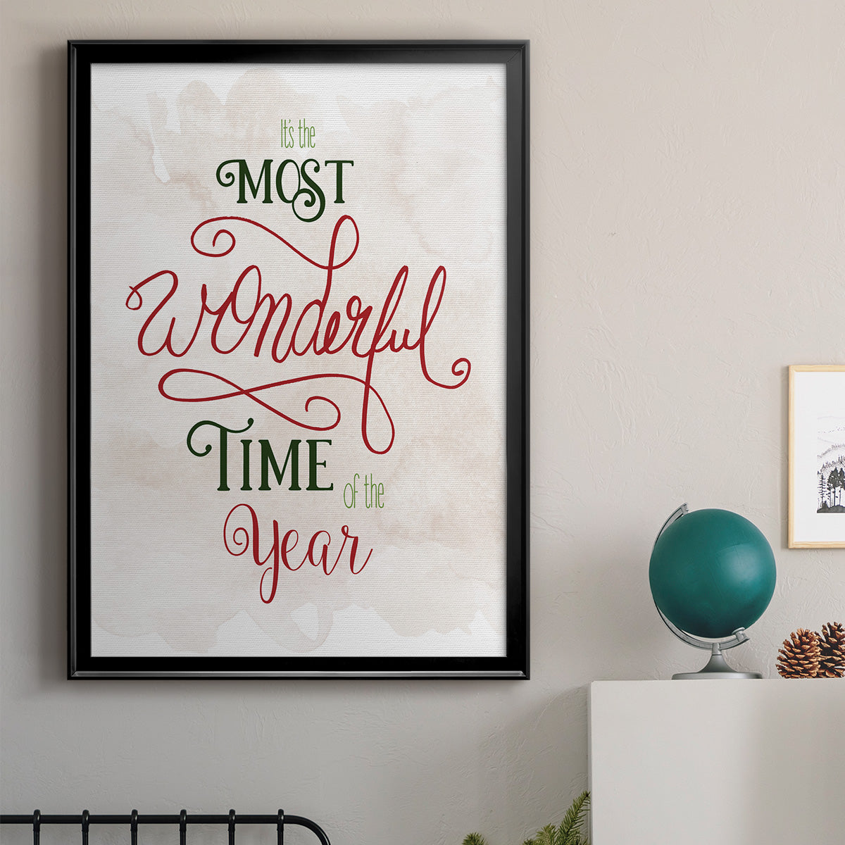 Wonderful Time of the Year - Modern Framed Canvas Print