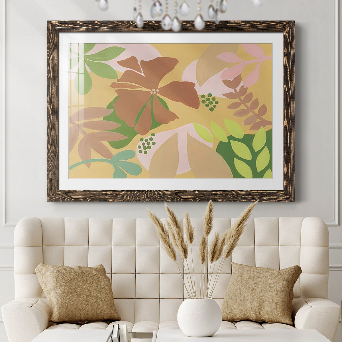 Neutral Blooms IV-Premium Framed Print - Ready to Hang