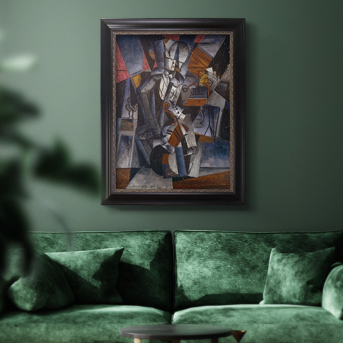 The Musician - Ornate Framed Canvas Print