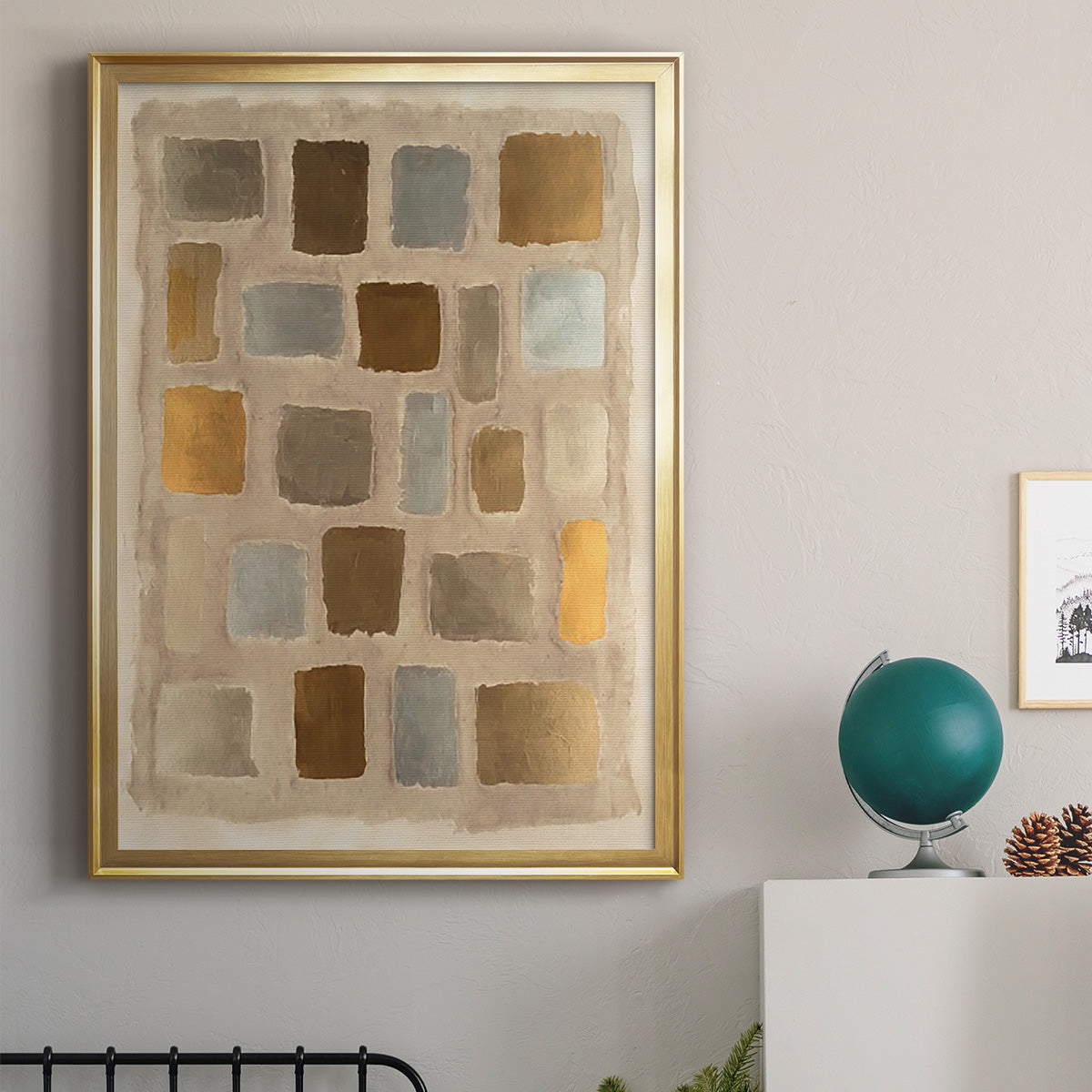 Sand Shaped II - Modern Framed Canvas Print