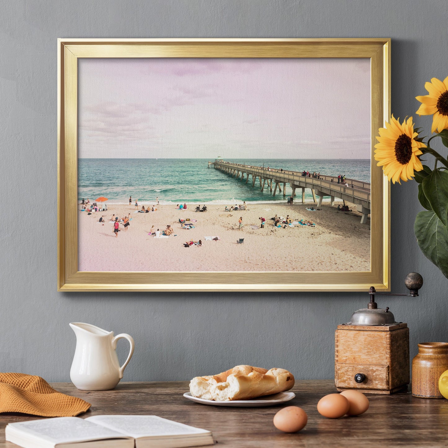 Deerfield Beach Premium Classic Framed Canvas - Ready to Hang