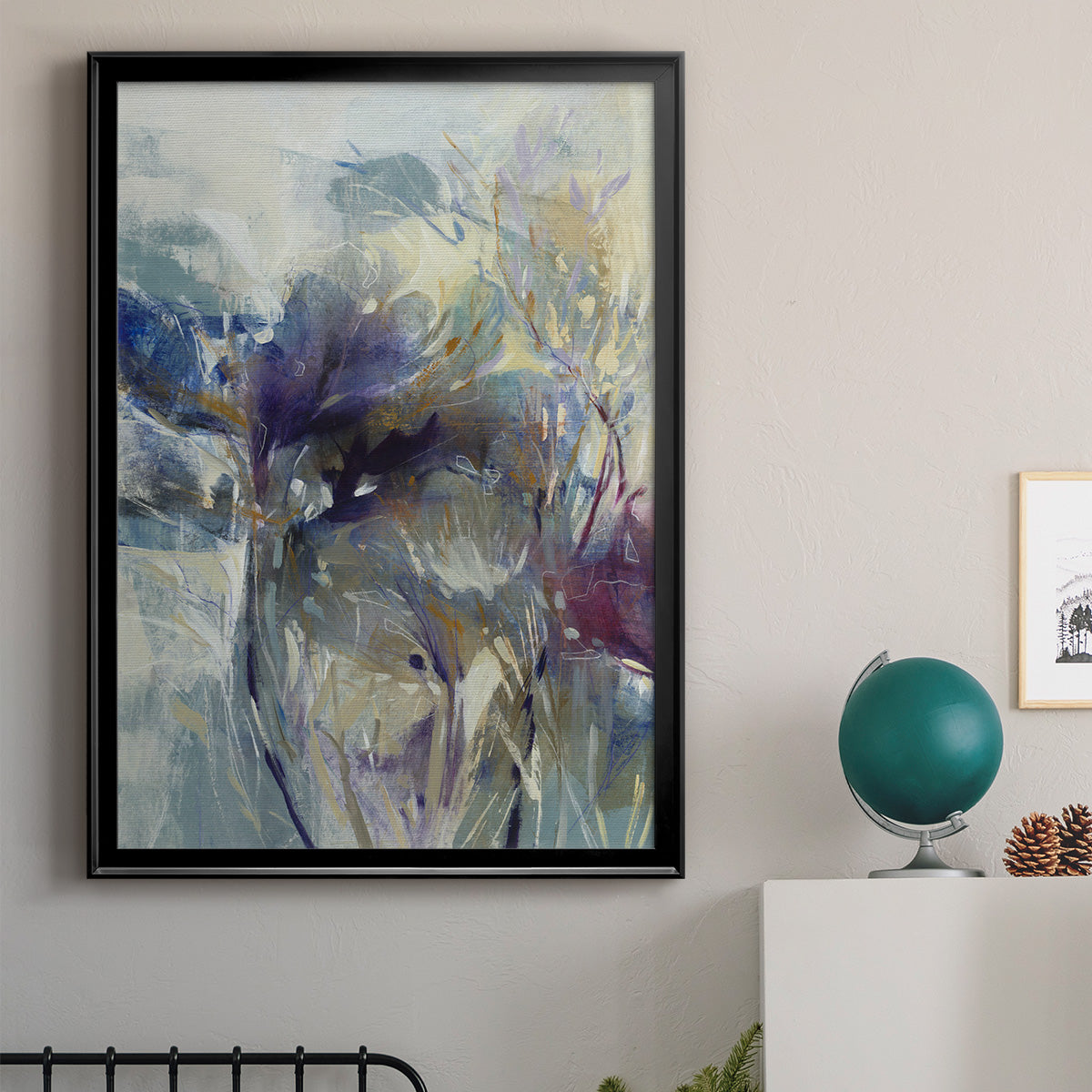 Meadow Saffron I - Modern Framed Canvas Print