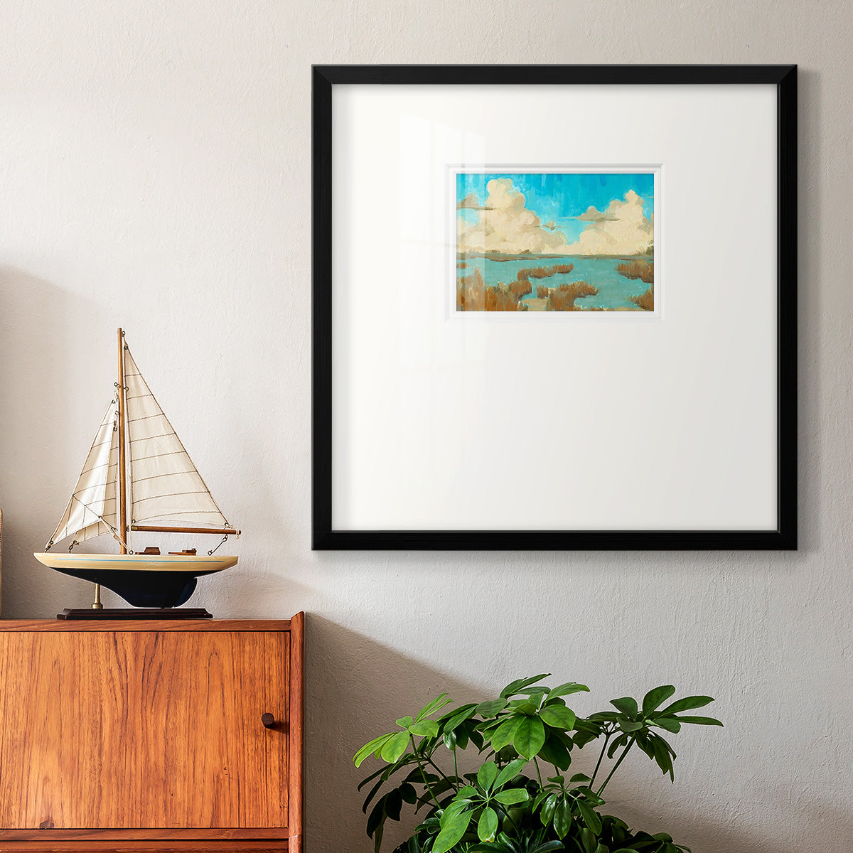 Fripp Island Water II Premium Framed Print Double Matboard